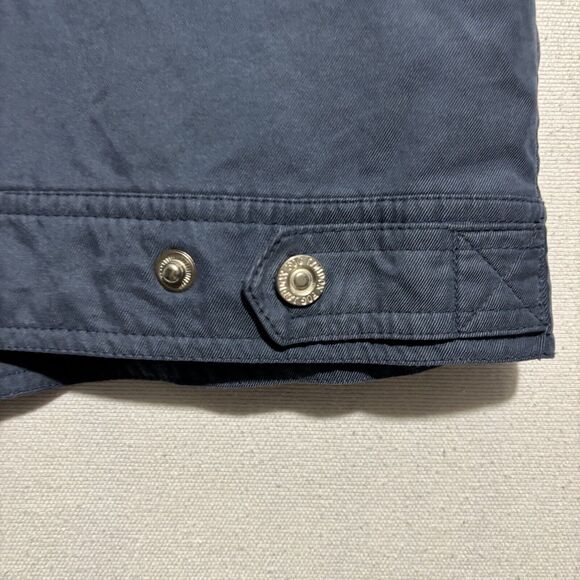 VTG London Fog Bomber Jacket Mens Small Full Vislon Zip Lightweight Blue - Picture 13 of 14